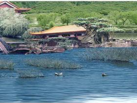 第三世多杰羌佛五明成就 工巧明之建筑庭园风景